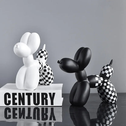 Purilite Select – Black & White Balloon Dog Decoration
