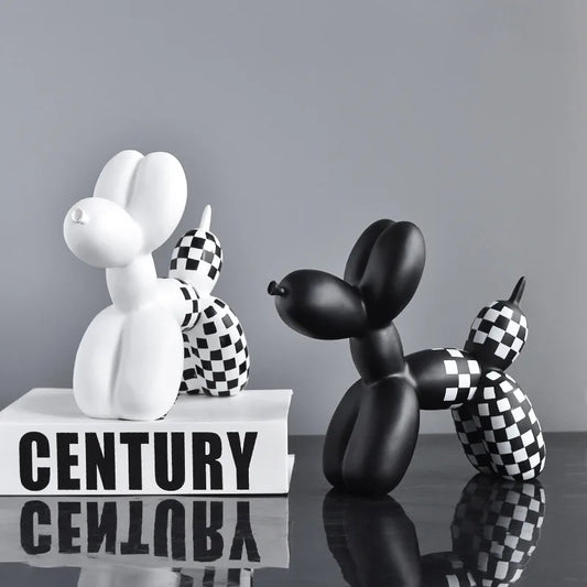 Purilite Select – Black & White Balloon Dog Decoration