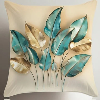 Purilite Select – Leaf Patterned Decorative Pillowcase for Sofa & Bedroo