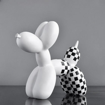 Purilite Select – Black & White Balloon Dog Decoration
