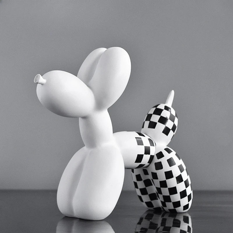 Purilite Select – Black & White Balloon Dog Decoration