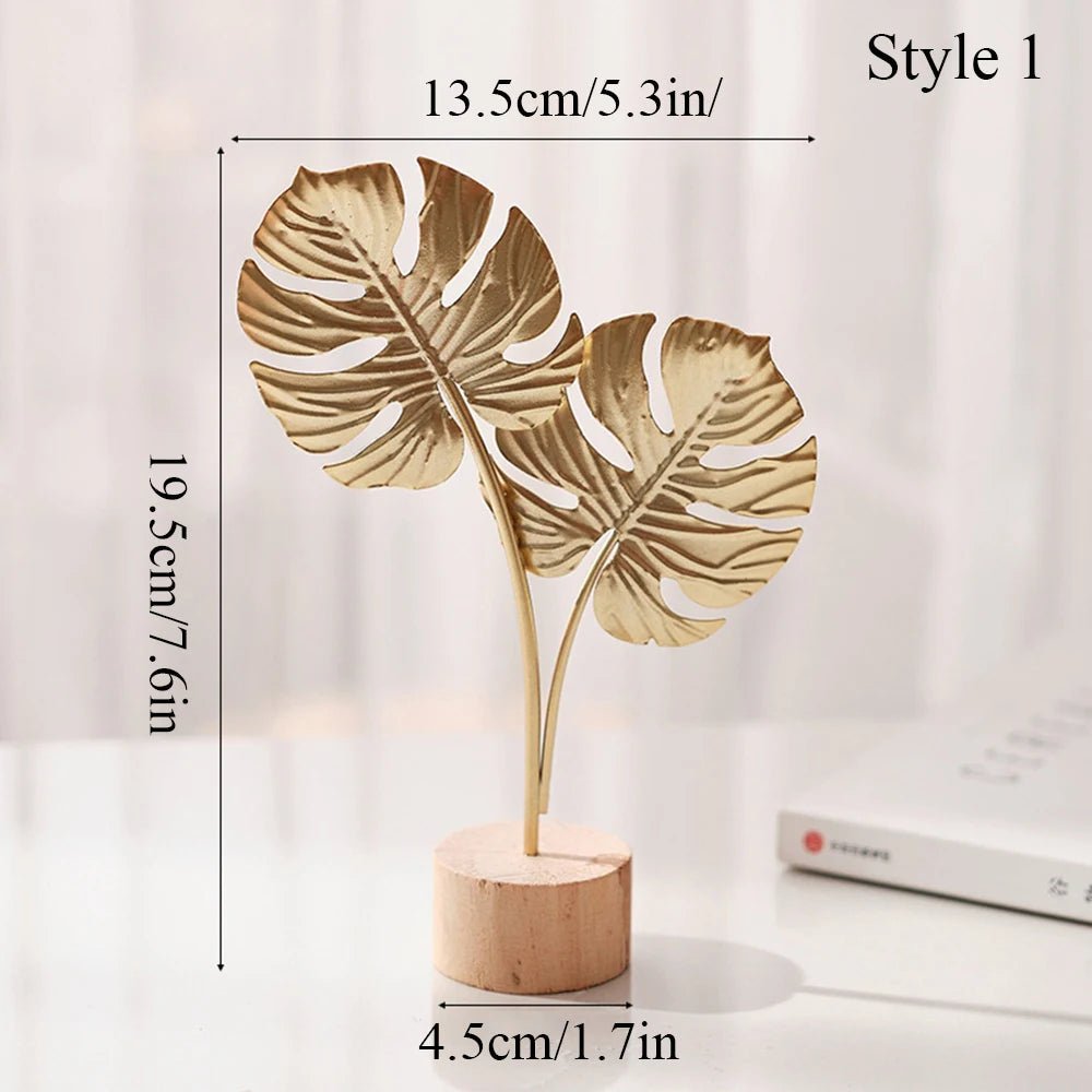 Purilite Select – Nordic Gold Ginkgo Leaf Metal Sculpture