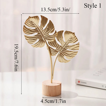 Purilite Select – Nordic Gold Ginkgo Leaf Metal Sculpture
