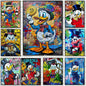 Purilite Select – Donald Duck Graffiti Wall Art | Canvas Poster for Kids Room, Living Room & Home Decor