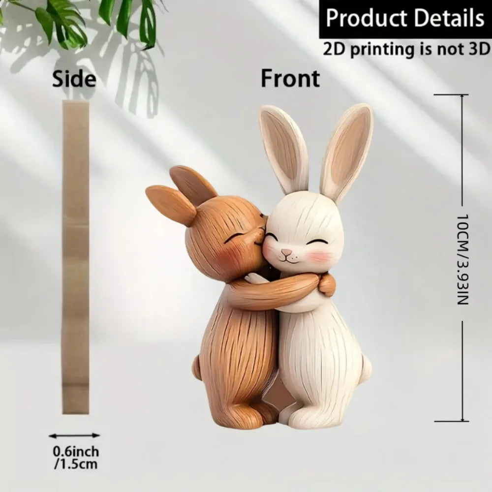 Purilite Select – Wooden Hugging Kitten Couple Sculpture