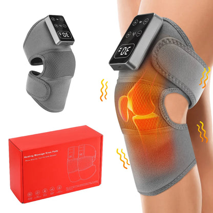 Purilite Select – Smart Electric Knee Pad Massager | 3 Vibration Modes + 5 Heat Levels, Cordless Thermal Brace for Knee & Leg Support